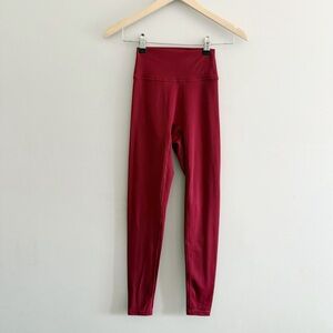 Monday Swimwear Body Deep Red Athletic Leggings Small